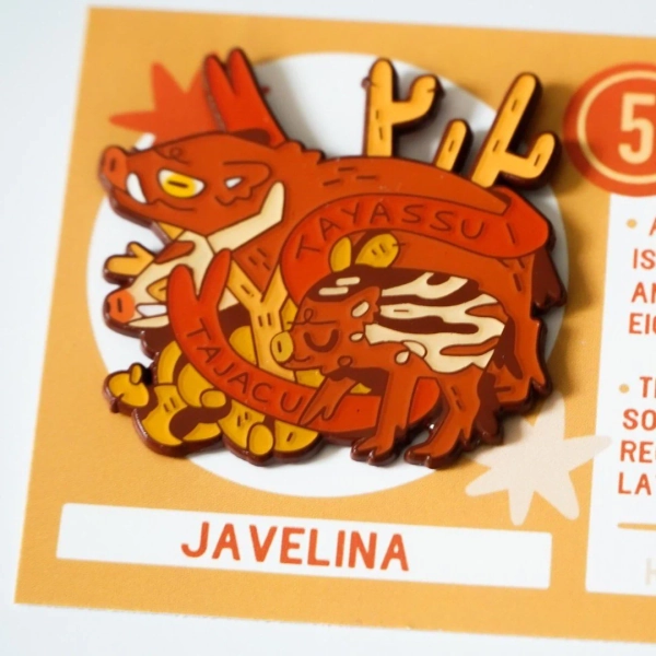 javelina 2" enamel pin