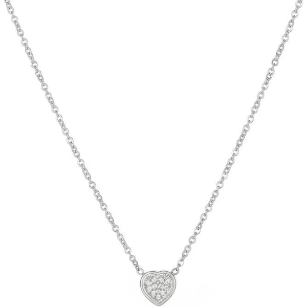 Wholesale Gold Filled Heart Pendant Choker Necklaces mall Gold Love Open Heart Chain Necklace for Women Cute Minimalist Jewelry,2 Pieces
