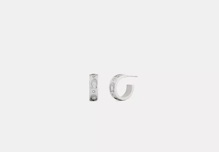 Repeated C Huggie Earrings
