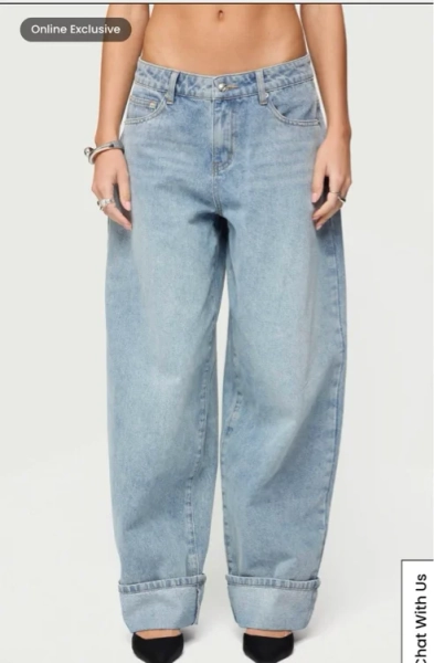 Kella Extra Oversized Low Rise Jeans