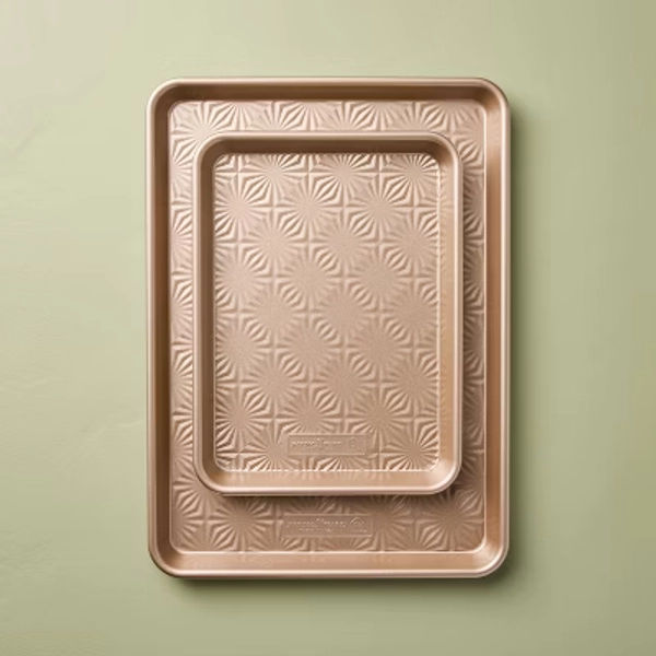 Set of 2 Nordic Ware Nonstick Cookie Sheet Bronze - Hearth & Hand™ with Magnolia