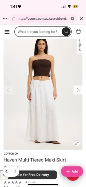 Haven Multi Tiered Maxi Skirt