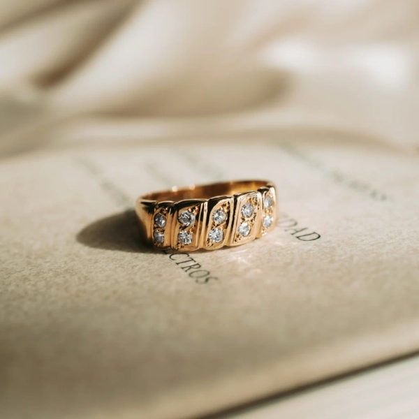 Media alianza vintage diamantes | Urbieta