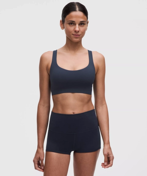 FlexyFlex Strappy Yoga Bra *Light Support, A-C Cups - True Navy - XXS/XS