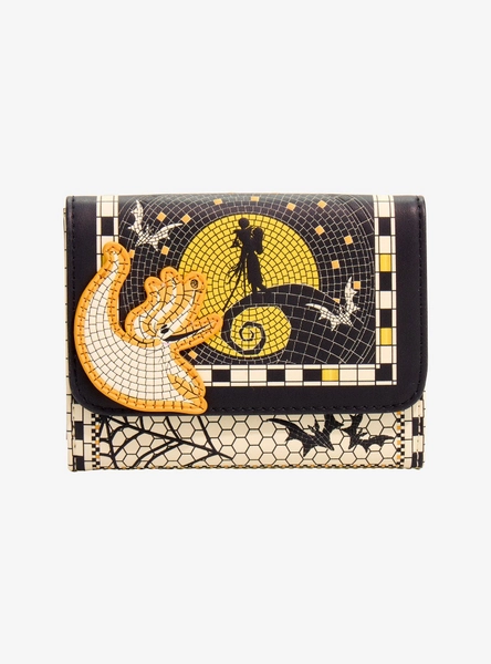 Loungefly Disney The Nightmare Before Christmas Mosaic Hill Scene Wallet - BoxLunch Exclusive