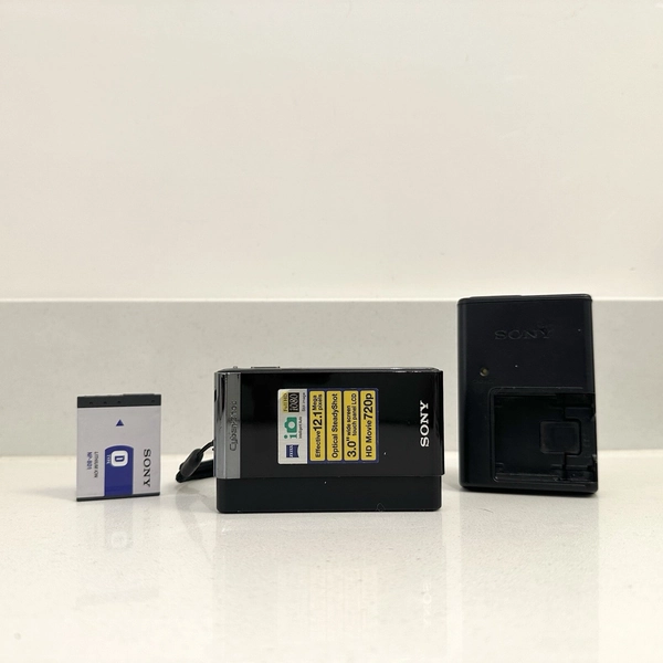 Sony Cyber-shot DSC-T90 12.1MP Digital Camera Black - Tested