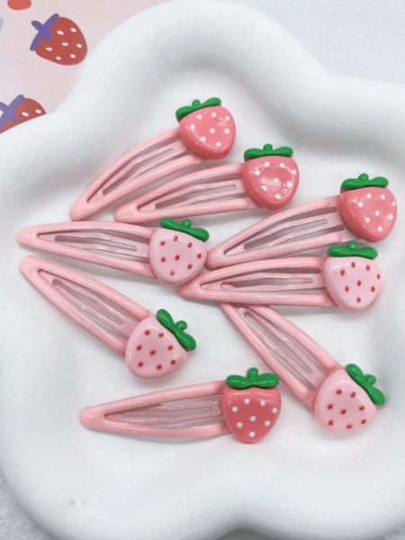 strawberry hairclips