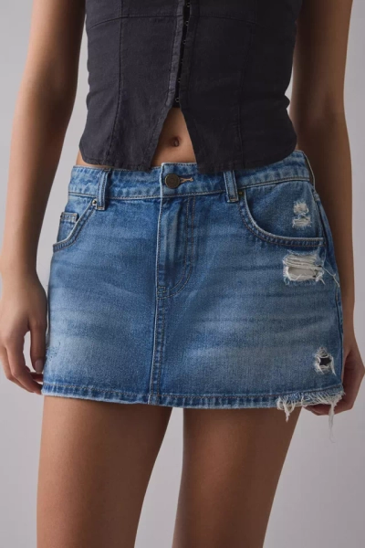 BDG Onna Denim Micro Mini Skirt