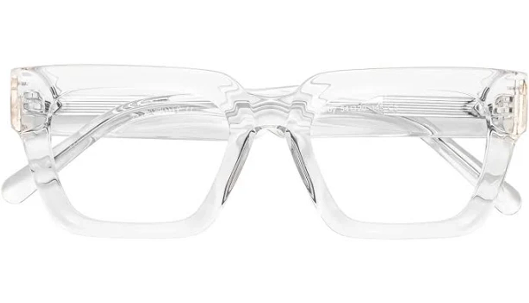 Thick Hipster Acetate Square Eyeglasses