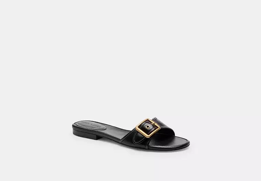 Margot Flat Sandal in White