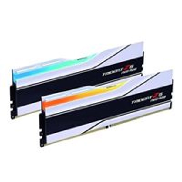 G.Skill Trident Z5 Neo RGB 32GB (2 x 16GB) DDR5-6400 PC5-51200 CL32 Dual Channel Desktop Memory Kit F5-6400J3239G16GX2-TZ5NRW - White
