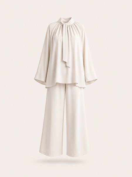 Beige Flowy set - MAISON AIT