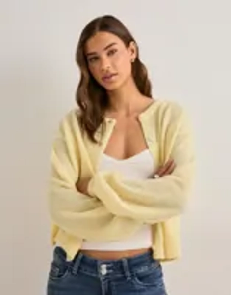 PCIDA LS O-NECK KNIT CARDIGAN NOOS