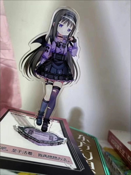 Anime Puella Magi Madoka Magica Akemi Homura 12cm Acrylic Stand Figure