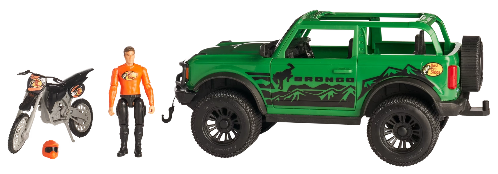 Bass Pro Shops Imagination Adventure Ford Bronco Off-Road Play Set for Kids - Green