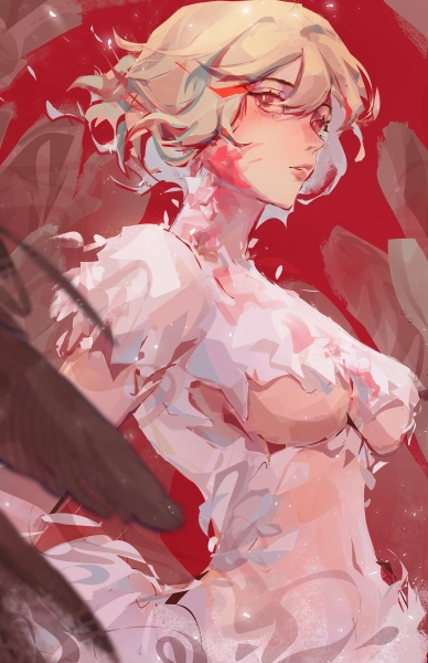 chicken girl falin || 5"x7" dungeon meshi anime art print