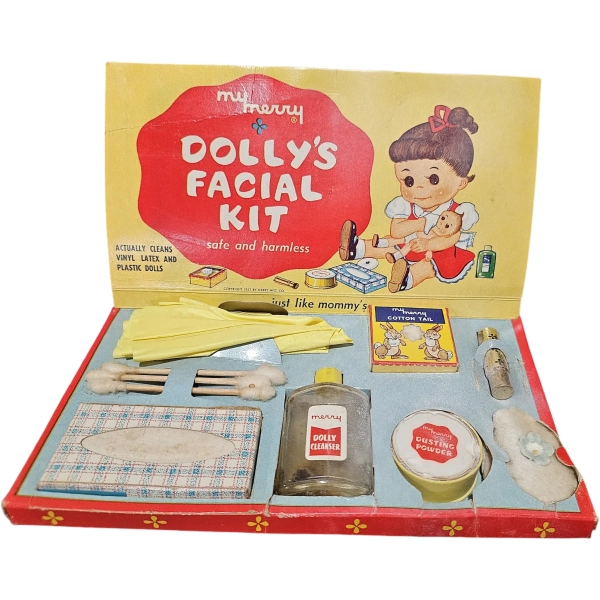 Vintage 1957 My Merry "Dolly's Facial Kit" Toy All Original