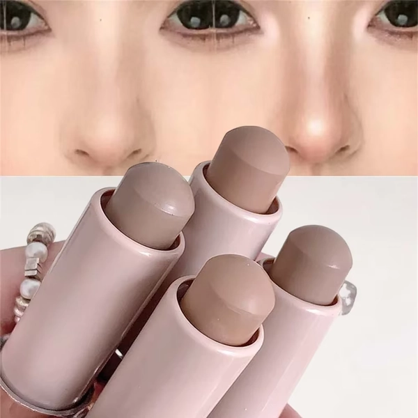 Moisturizing Matte Concealer Contour Stick Smooth Lasting 3D Nose Shadow Waterproof Face Highlight Brighten Contour Makeup - AliExpress 66
