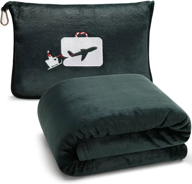 Travel Blanket And Pillow - Ultra-soft, Compact & Lightweight, 65x40