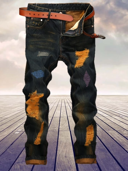 American retro personality makes old men's straight jeans - AliExpress 200000343