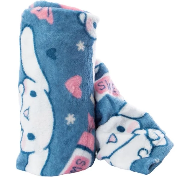 Sanrio Cinnamoroll Lollipop Bun Silk Touch Throw Blanket