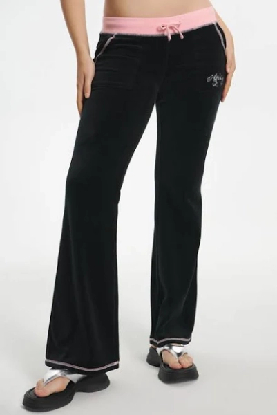 Juicy Couture Sweetheart Cotton Velour Track Pants