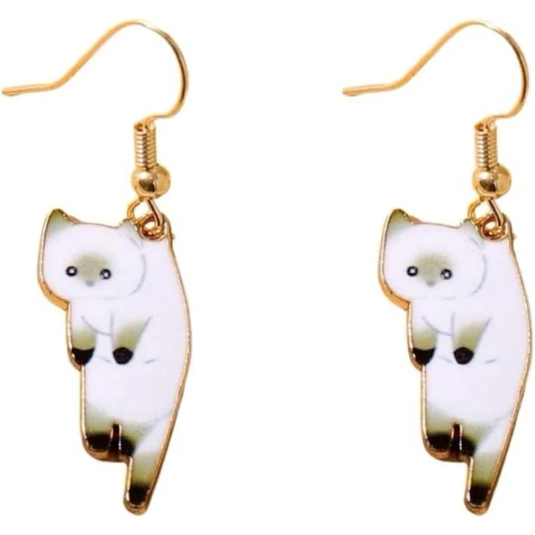 Kawaii Dangle Kitten Drop Earrings