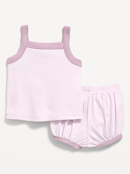 Ribbed Cami Tank and Shorts Set for Baby