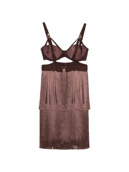 Elisabetta Franchi fringe bra dress | 42