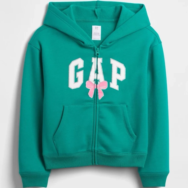 Gap Girls Relaxed Gap Logo Zip Hoodie