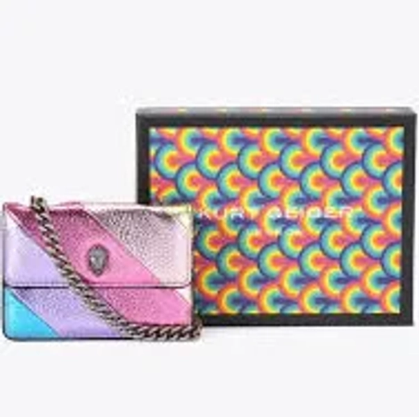 Kurt Geiger London Micro Kensington Metallic Cross Body Purse