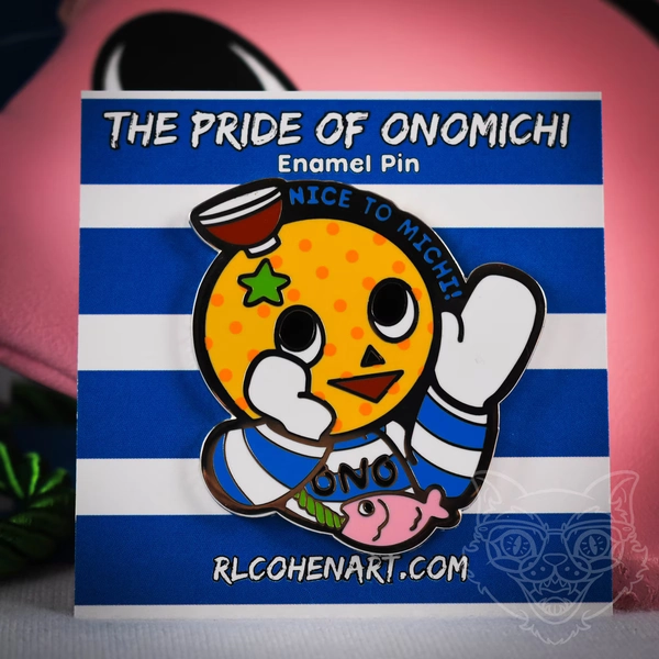 ono michio enamel pin