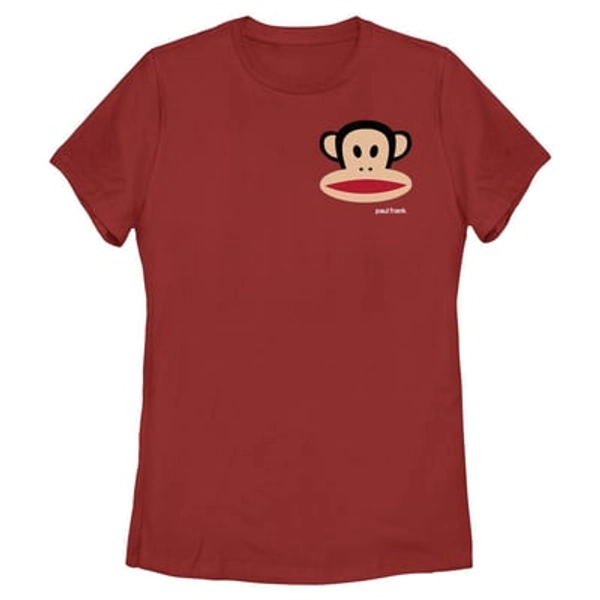 Licensed Character Juniors' Paul Frank Red Small "Paul Frank" Graphic Tee, Girl's, Size: XXL