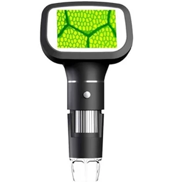 Upgrade 2.4 Inch Digital Microscope 1600X Magnification Coin Microscope with 8 LEDs Soldering Microscope for Repair