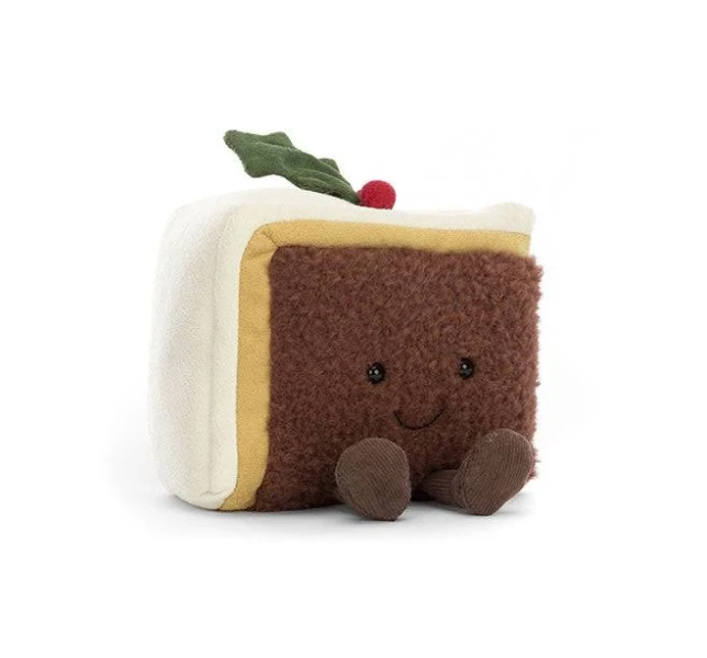 Jellycat Christmas Cake Slice Plush Toy
