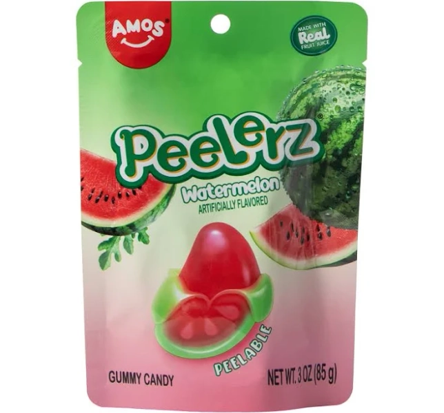 Amos Peelerz Watermelon Gummy Candy