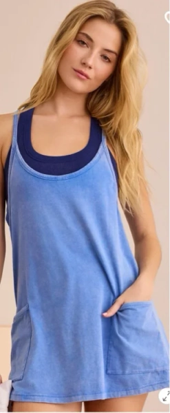 Hang Tough Mineral Wash Mini Dress