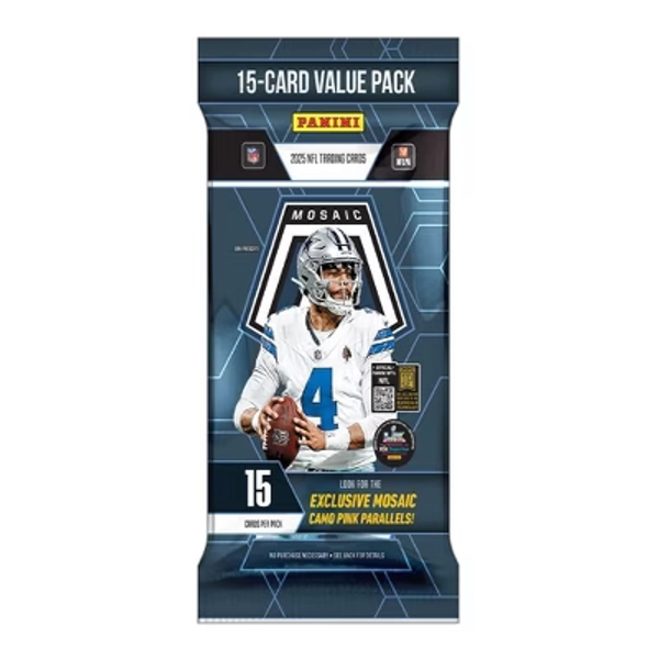 2025 Panini NFL Mosaic Football Trading Card Value Pack