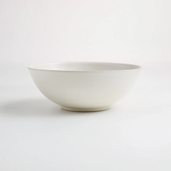 Craft Linen Cream Stoneware Cereal Bowl