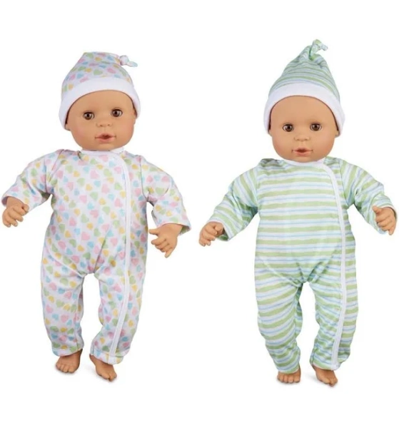 Melissa and Doug Mine to Love Twins Sebastian & Sofia Dolls