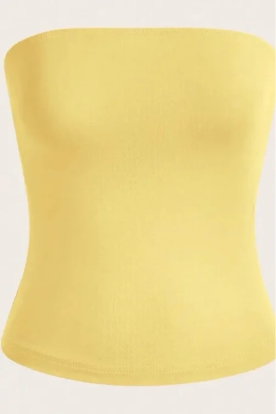 Yellow tube top