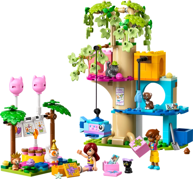 Cat Birthday Party & Tree House