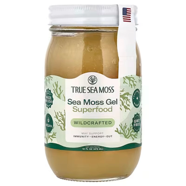 True Sea Moss, Sea Moss Gel Superfood, Wildcrafted, 16 fl oz (473 ml)