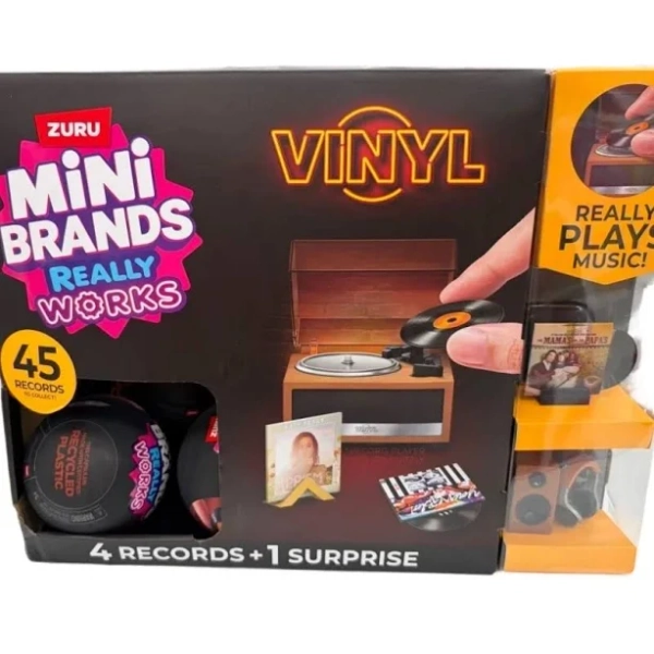 New Hot Zuru Mini Brands Vinyl Surprise Ball Mini Playable Records Ideal Collectible Gift For Music