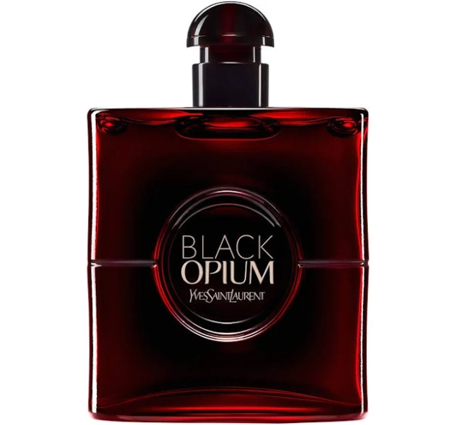 Yves Saint Laurent Black Opium Eau de Parfum Over Red