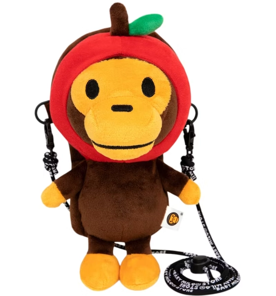 BAPE Baby Milo Plush Mobile Bag Bright Red