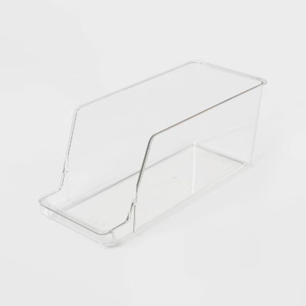 Soda Fridge & Pantry Organizer Clear - Brightroom™: PETG Kitchen Storage, Refrigerator & Cabinet Bin