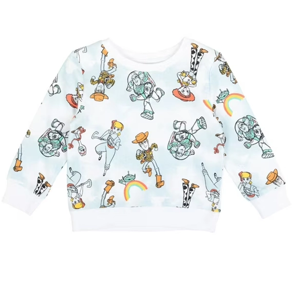 Disney Pixar Toy Story Woody Buzz Lightyear Bo Peep Infant Baby Girls French Terry Pullover Sweatshirt