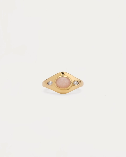Nothing like classic meets modern. | Stone: Aquamarine, Peach Moonstone | Stone Fruit