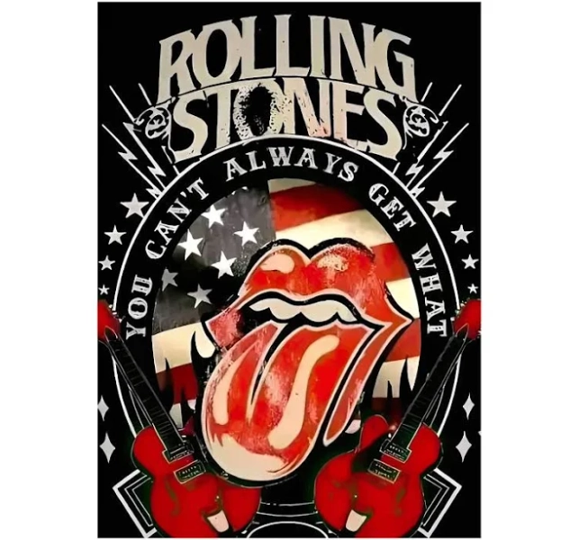 The Rolling Stones Music Magnetic Poster